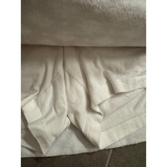 Plus Size 3X Skort Beige White Print Cotton Pockets - Picture 4 of 4